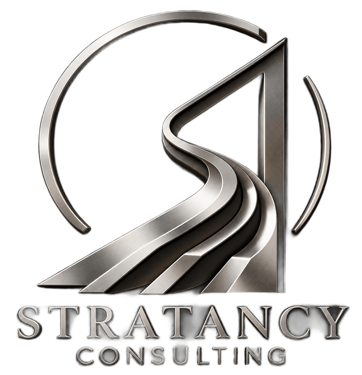 Stratancy Consulting silver company logo